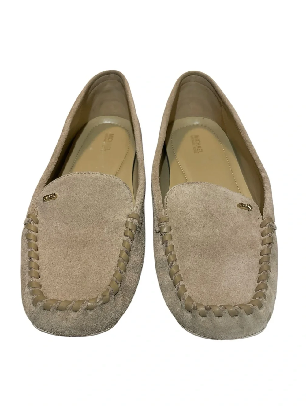 Michael Michael Kors Eve Driving Moccasin Loafer Camel Suede Women’s Size 9.5 M